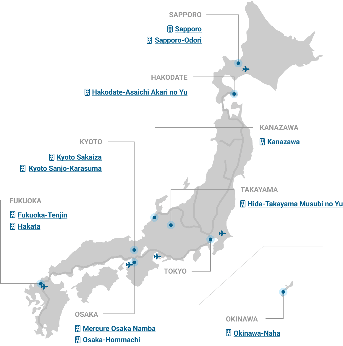 Japan Area Map