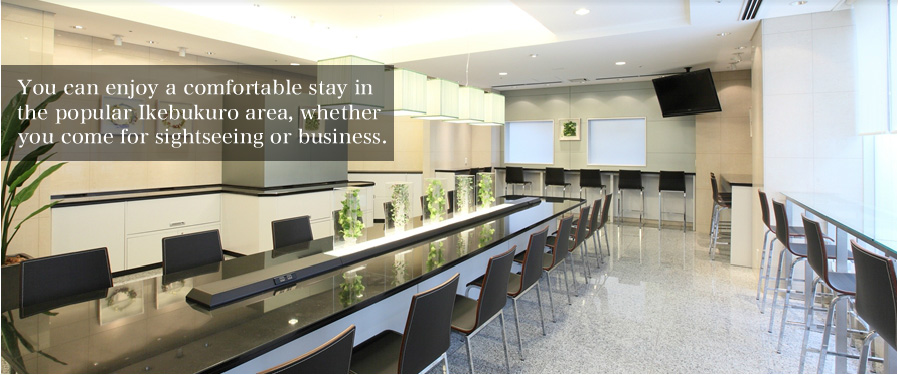 You can enjoy a comfortable stay in the popular Ikebukuro area, whether you come for sightseeing or business.