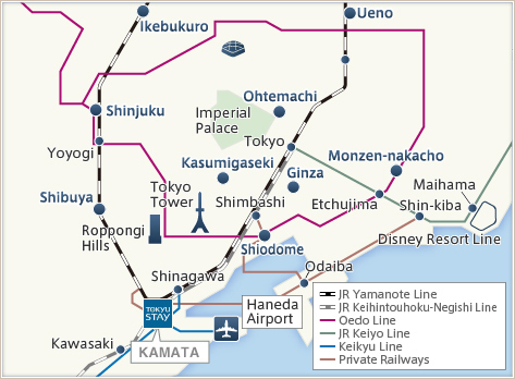 Tokyu Stay Kamata Map