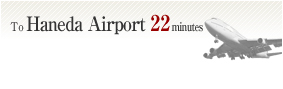 To Haneda Airport 22minutes