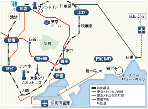 東急ステイ池袋アクセスマップ