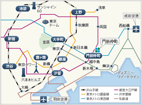東急ステイ門前仲町アクセスマップ