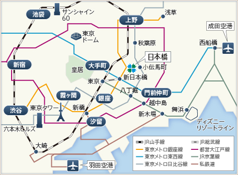 東急ステイ日本橋アクセスマップ