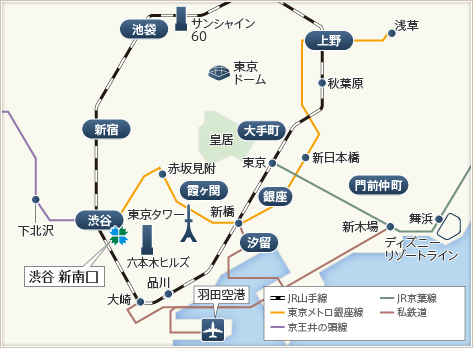 東急ステイ渋谷 新南口アクセスマップ