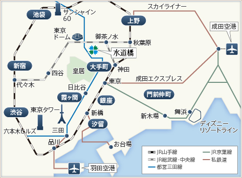 東急ステイ水道橋アクセスマップ