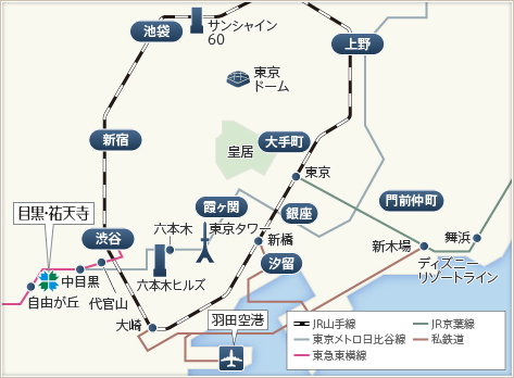 東急ステイ目黒・祐天寺アクセスマップ