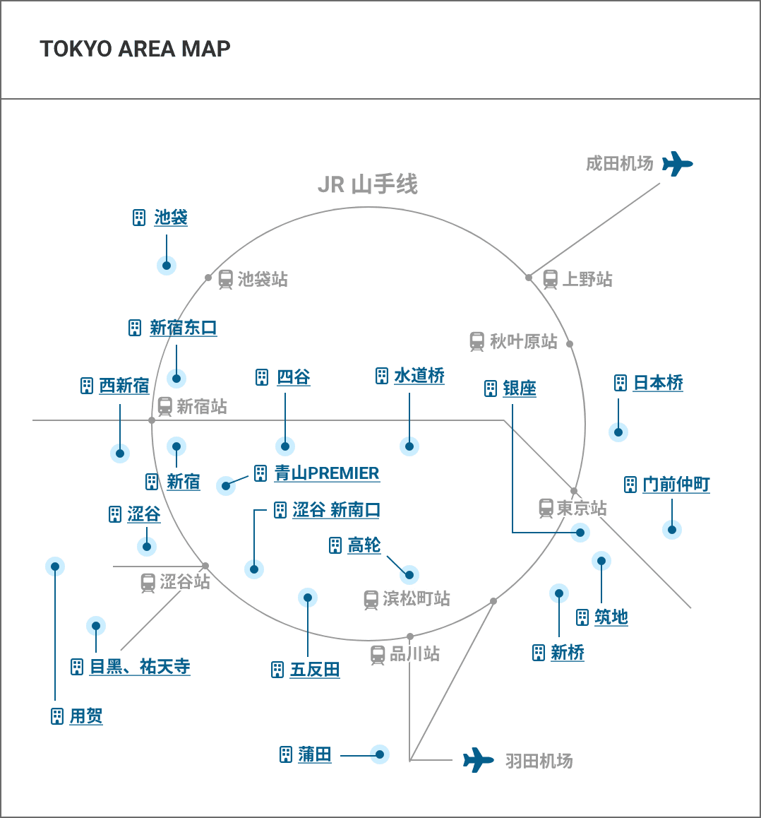 Tokyo Area Map