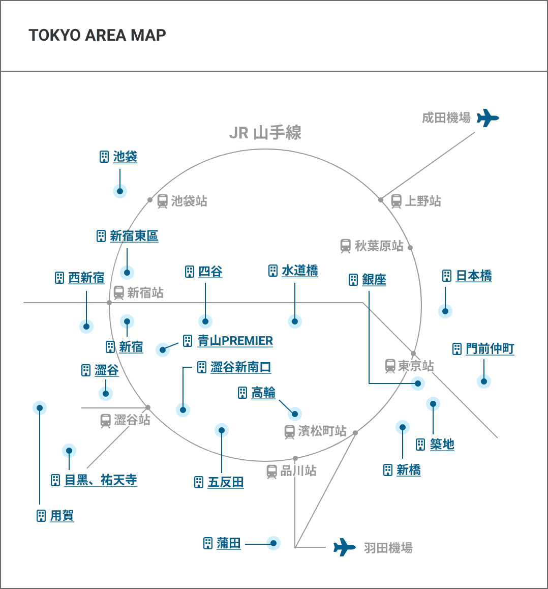 Tokyo Area Map