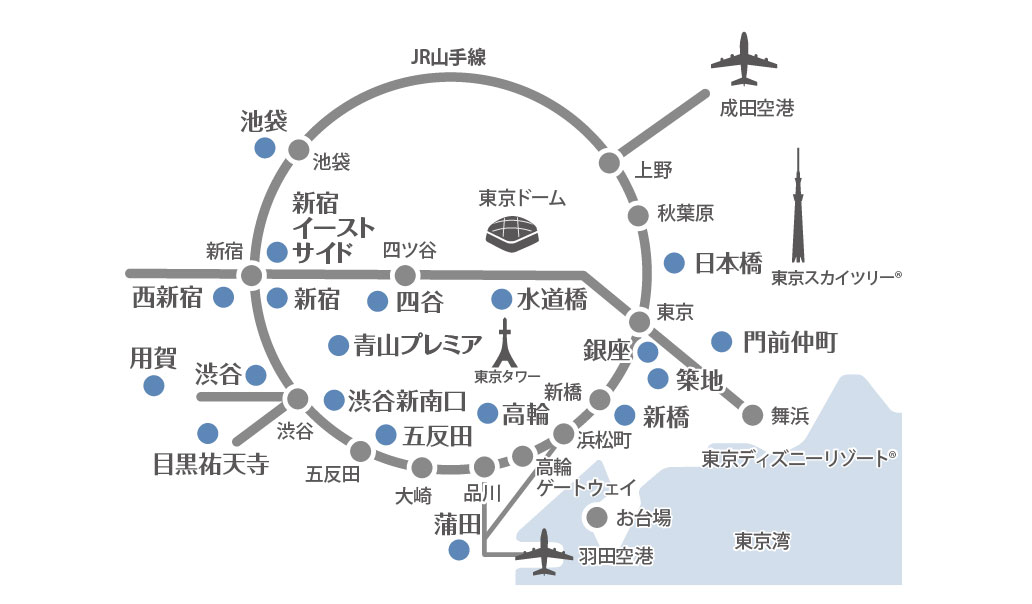 東京ステイMAP